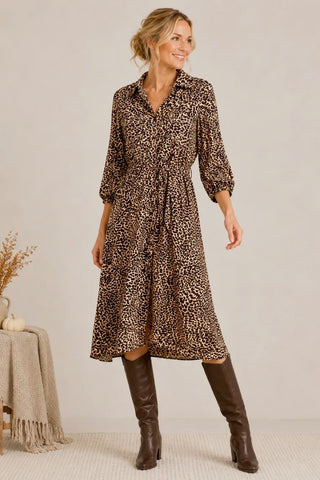 Olly Leopard Print Dress
