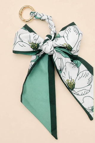 SCARF BOW BAG CHARM KEYCHAIN | 40KC170 | Swank Boutique