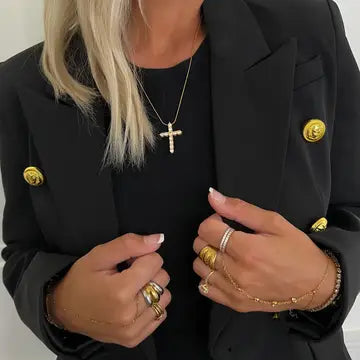 Diamond Cross Necklace | Swank Boutique