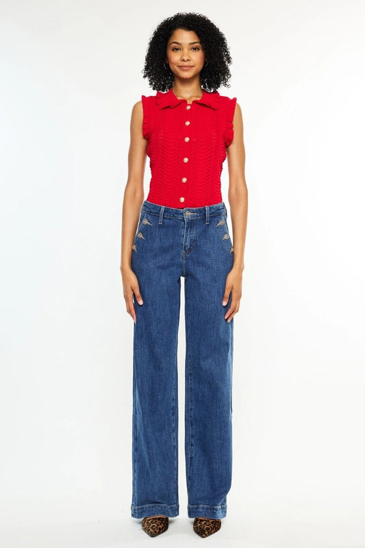 Wide Leg Drape Trousers | Swank Boutique