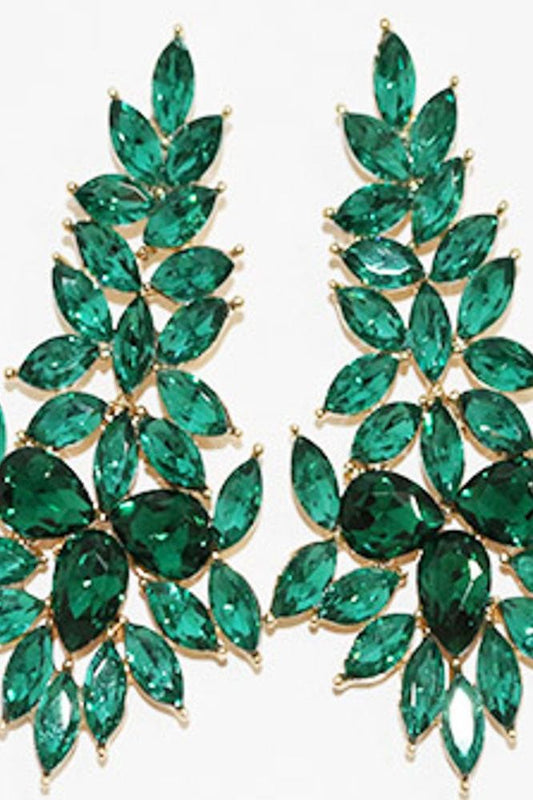Elegant Sparkle Earrings - Red (Copy) | Swank Boutique