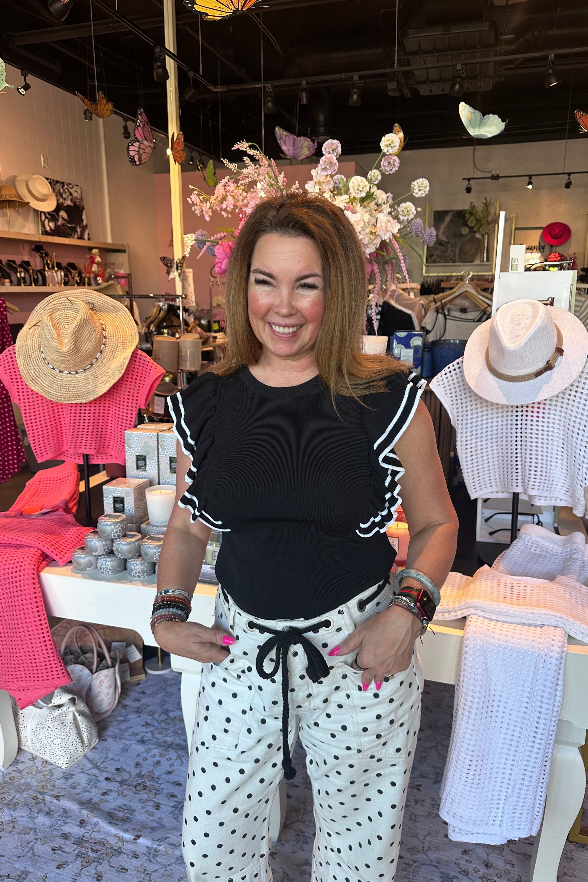 Mara Ruffle Top | Swank Boutique