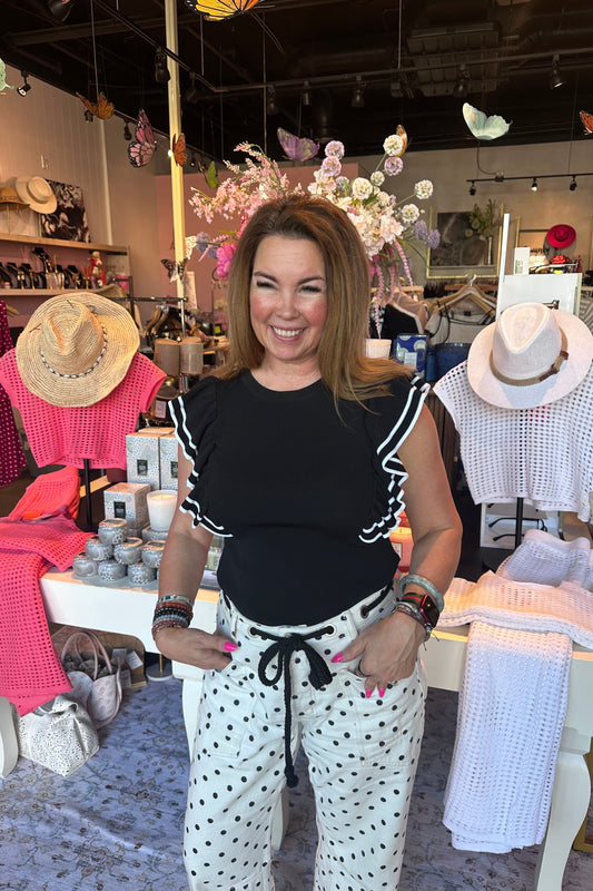 Mara Ruffle Top | Swank Boutique