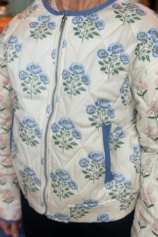 Floral Quilted Bomber