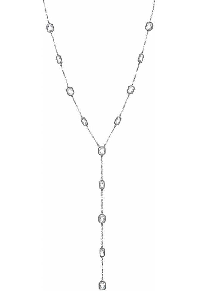 Silver Y Necklace | Swank Boutique