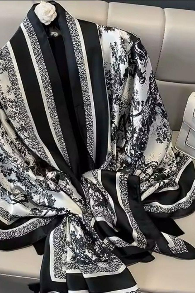 Flower Monogram Lightweight Scarf (Copy) | Swank Boutique