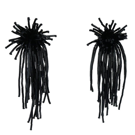 Beaded Tassel Earrings