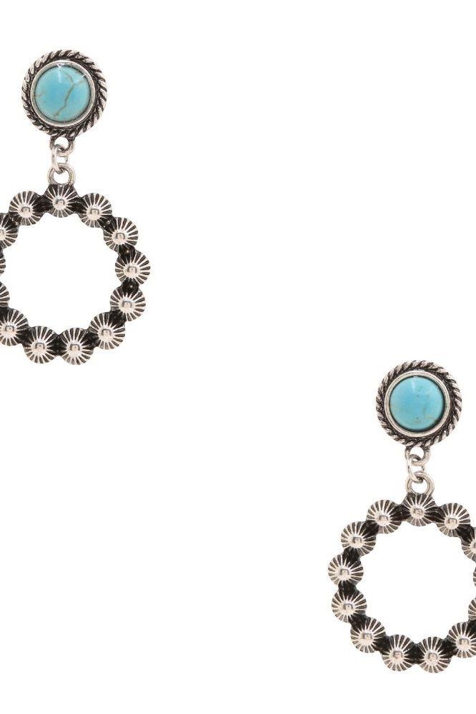 Turquoise Bead Earrings | Swank Boutique