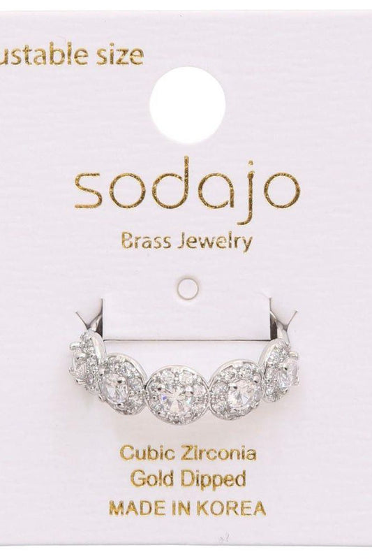 Sparkle Adjustable Ring - Gold (Copy) | Swank Boutique