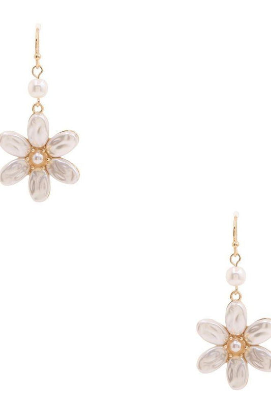 Pearl Flower Earrings | Swank Boutique