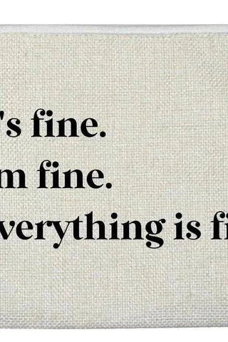 Everything Is Fine Accessory Bag | Swank Boutique