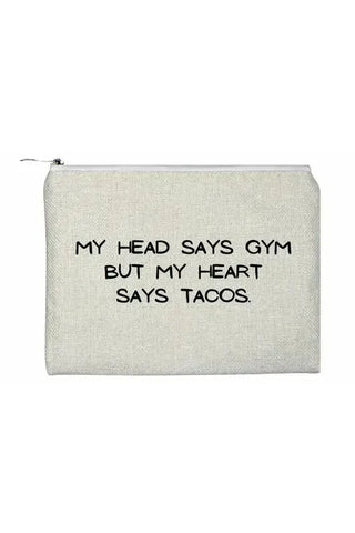 Heart Says Tacos Accessory Bag | Swank Boutique