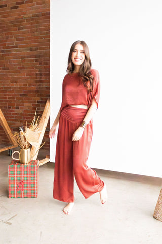 Lucy Pant - Nutmeg | Swank Boutique