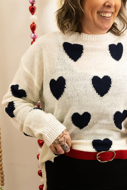 Valentine Heart Sweater | Swank Boutique