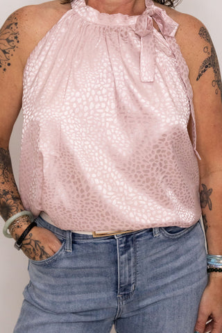 Gentry Pink Halter | Swank Boutique