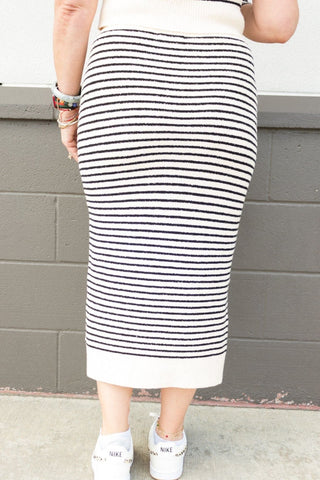 Rosetta Striped Skirt | Swank Boutique