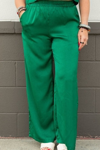 Kristy Pants Green | Swank Boutique
