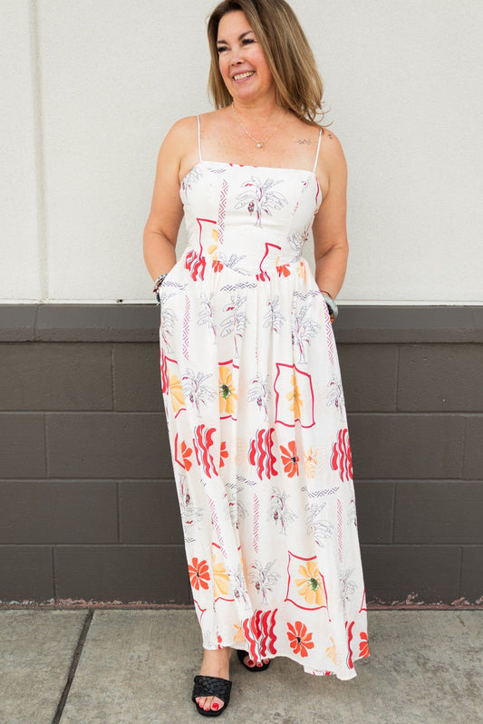 Happy Floral Maxi Dress