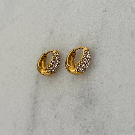 Dainty Diamond Huggies | Swank Boutique