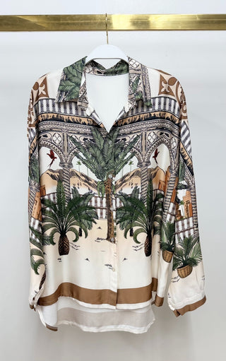 Oasis Tapestry Print Shirt