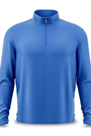 Cooler Blue 1/4 Zip Shirt | Swank Boutique