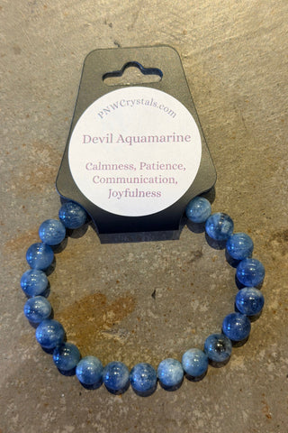 Devil Aquamarine Gemstone Bracelet | Swank Boutique