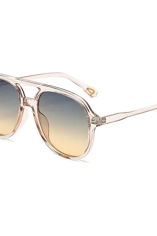 Classic Oversized Sunglasses - Light Brown | Swank Boutique