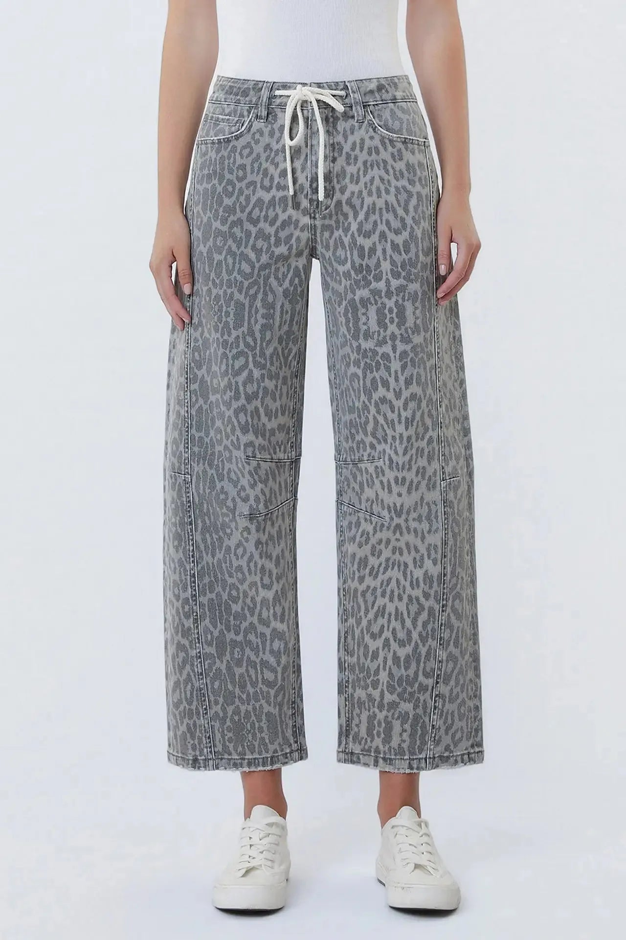 Kate Leopard Barrel Jean | Swank Boutique