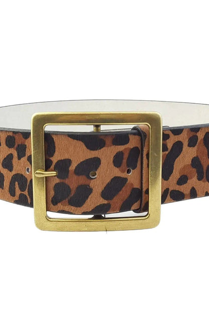 Wide Leopard Print Belt | Swank Boutique