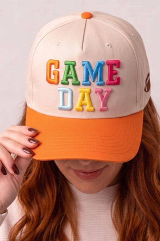 Game Day Puff Embroidered Hat Patch | Heat Press Patch