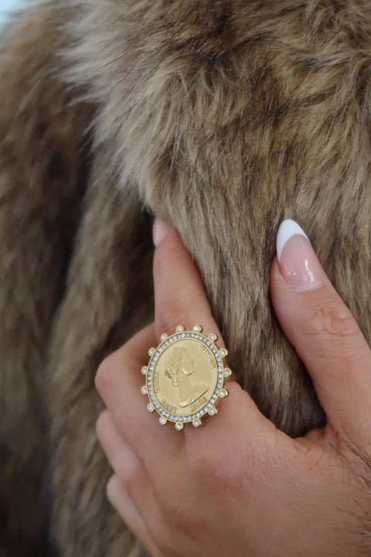 Bling Coin Ring | Swank Boutique