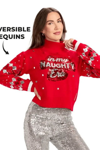 Nice Era Cropped Christmas Sweater | Swank Boutique