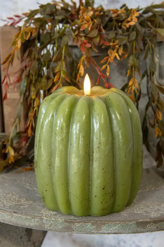 Large Pumpkin Candle - Green | Swank Boutique