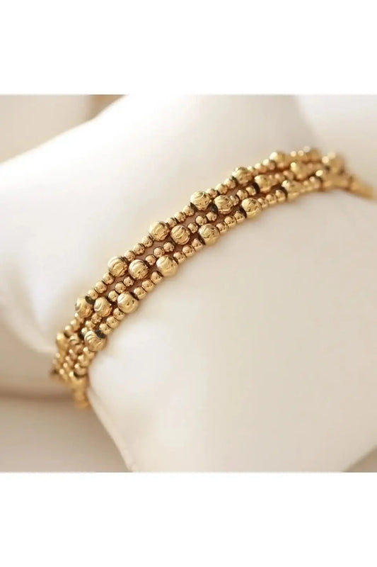 Textured Elegance Beaded Bracelet | Swank Boutique