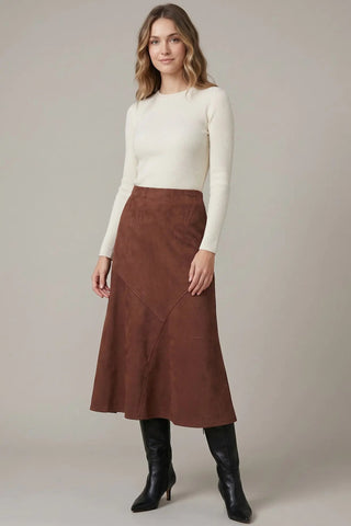 Anna Suede Skirt | Swank Boutique