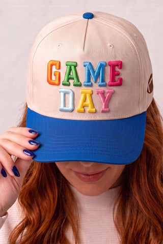 Game Day Puff Embroidered Hat Patch | Heat Press Patch