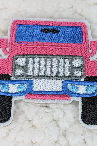 Bright Jeep Embroidered  Hat/Pocket Patch