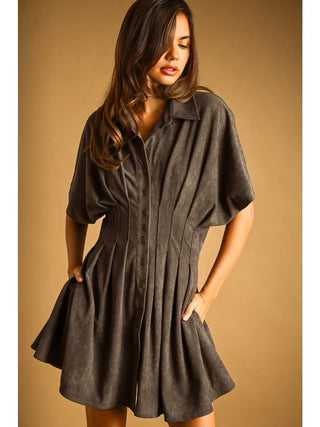 Monica Suede Mini Dress