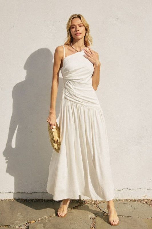 Heaven Sent Ruched Maxi Dress | Swank Boutique