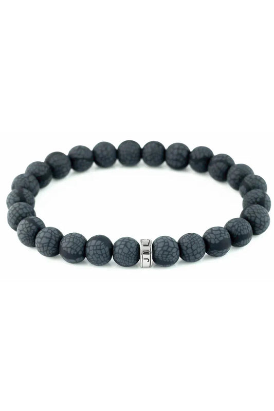 Black Crocodile Beaded Bracelet | Swank Boutique