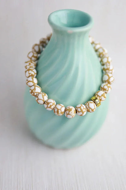 California Gold Beaded Bracelet | Swank Boutique