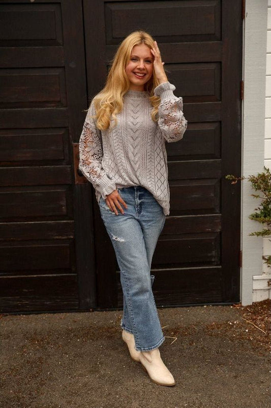 Lacey Knit Top | Swank Boutique