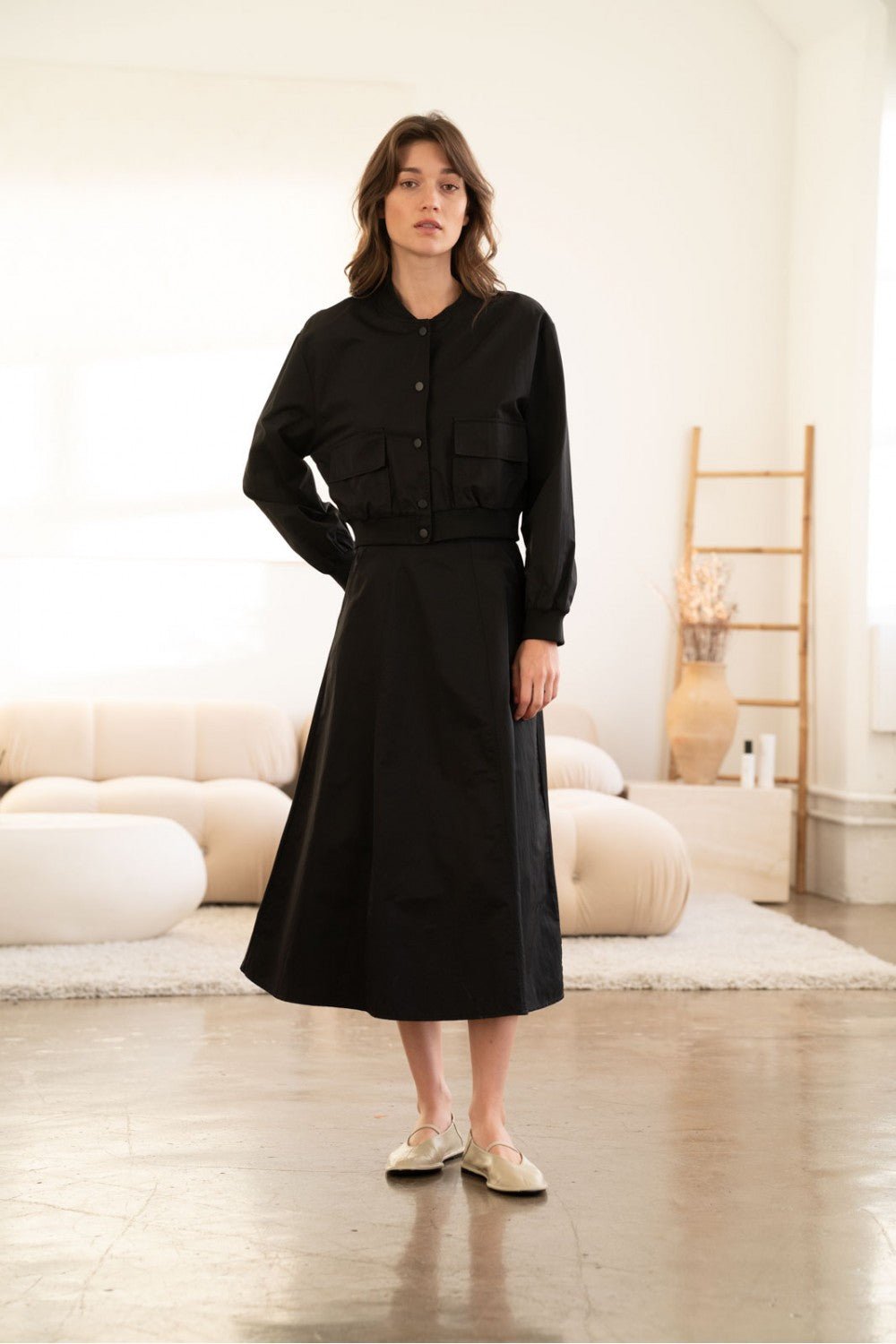 Cropped Bomber Jacket | Swank Boutique