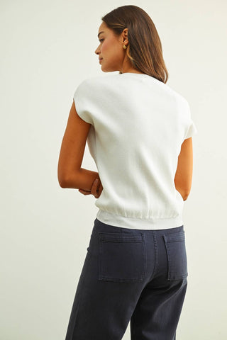 Carter Knit Top - White