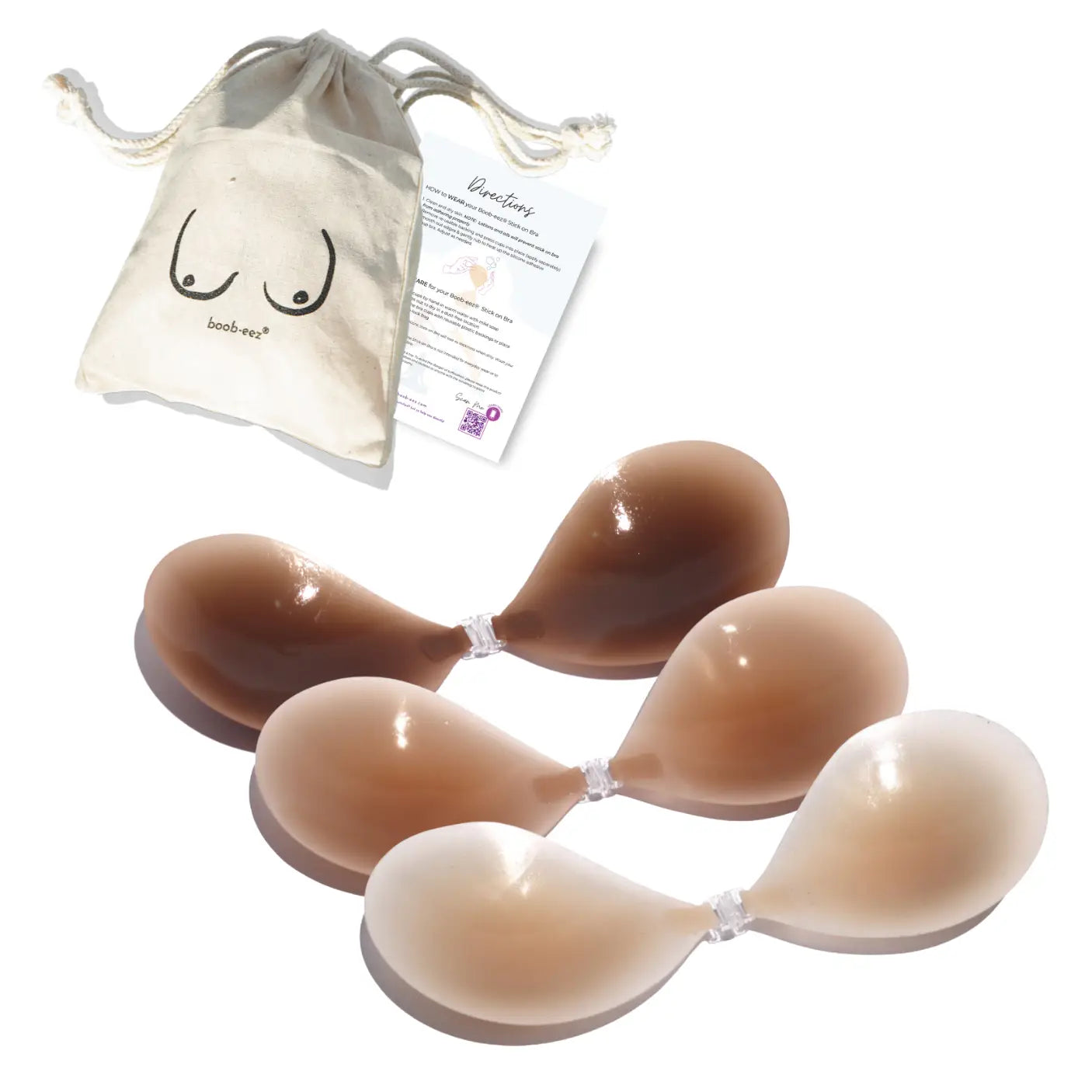 Silicone Stick On Bra - Light Tint