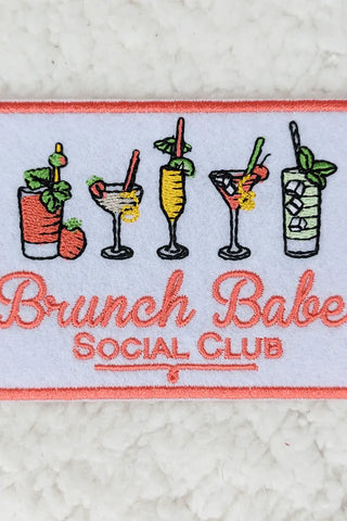Brunch Babe Embroidered Hat/Pocket Patch
