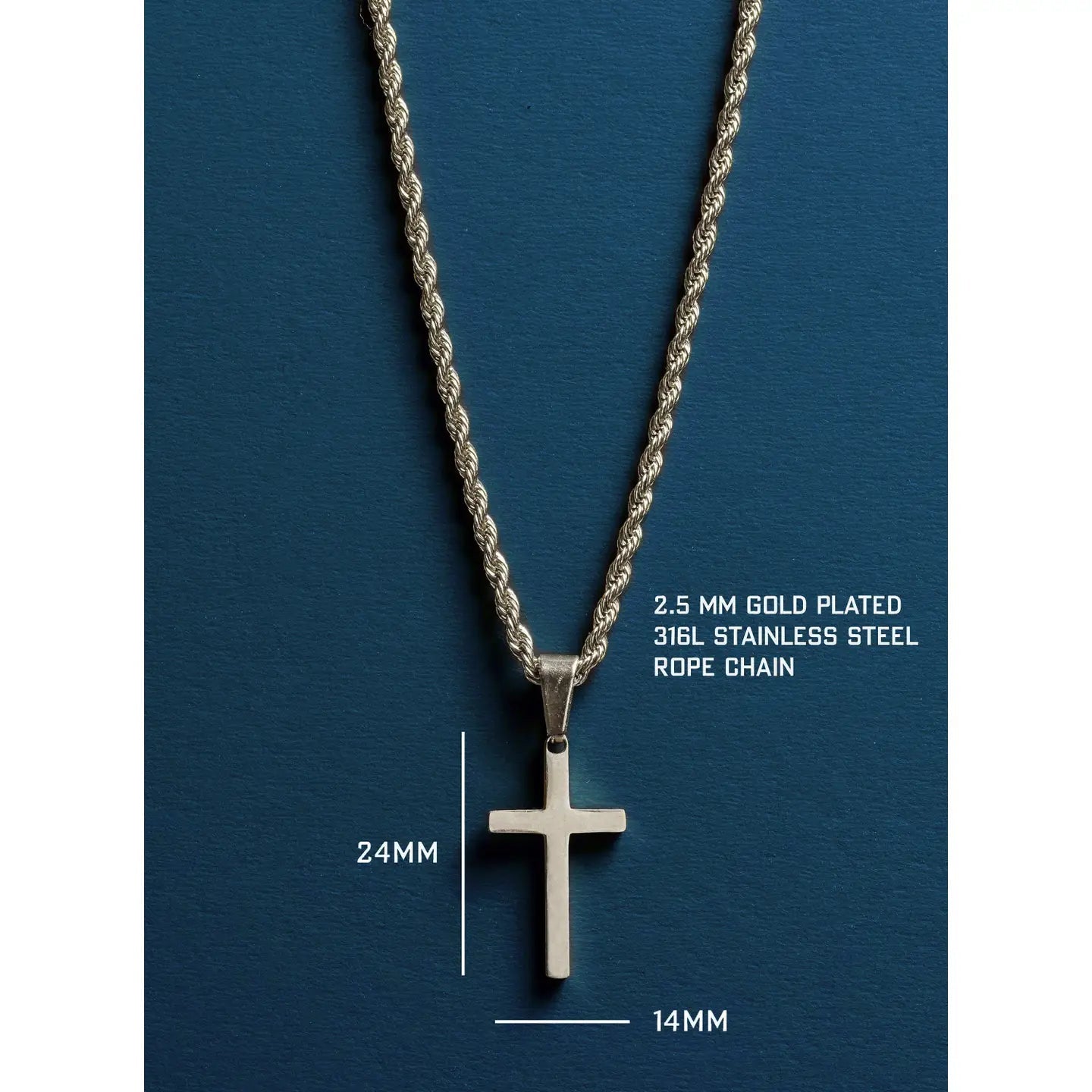 Waterproof Rope Chain Silver (Copy) | Swank Boutique