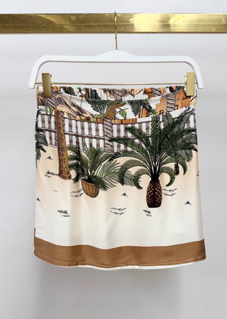 Oasis Tapestry Print Skirt