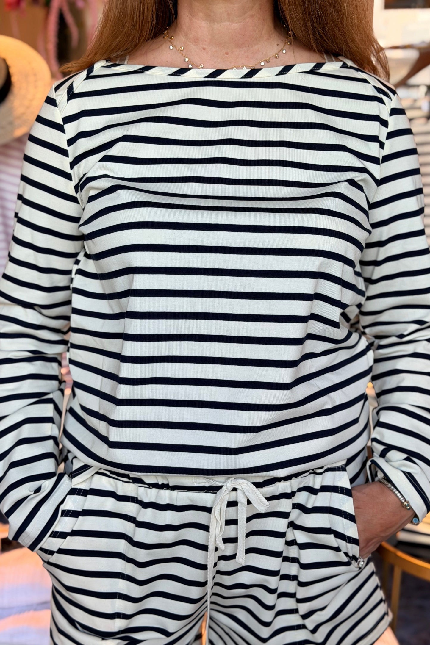 Megan Striped Pullover | Swank Boutique