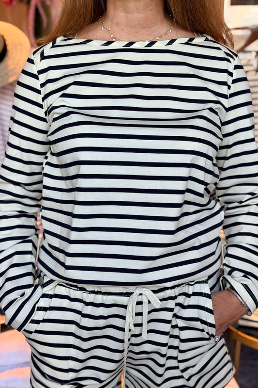 Megan Striped Pullover | Swank Boutique